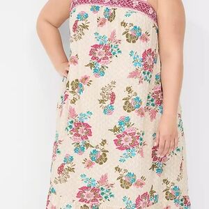 Floral Strapless Dress